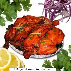 tandoori chicken tandoori (pulpele sus ale (sa fie mai gros sau tandoori- condiment indian (se